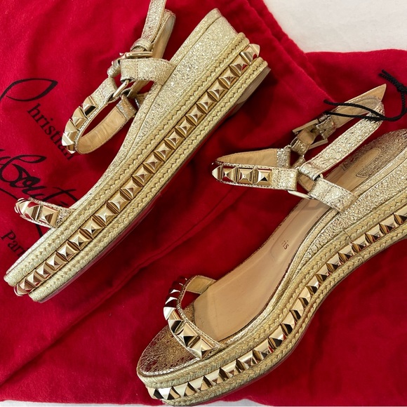 Christian Louboutin CATACLOU 60 SPECCHIO VINTAGE G068
VERS PLATINE/LIGHT GOLD - Picture 7 of 9